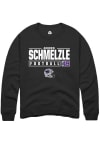 Main image for Andrew Schmelzle Rally Mens Black K-State Wildcats NIL Stacked Box Crew Sweatshirt