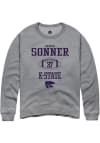 Main image for Andrew Sonner Rally Mens Graphite K-State Wildcats NIL Sport Icon Crew Sweatshirt
