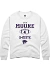Main image for Austin Moore Rally Mens White K-State Wildcats NIL Sport Icon Crew Sweatshirt