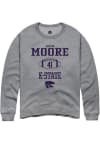 Main image for Austin Moore Rally Mens Graphite K-State Wildcats NIL Sport Icon Crew Sweatshirt