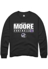 Main image for Austin Moore Rally Mens Black K-State Wildcats NIL Stacked Box Crew Sweatshirt