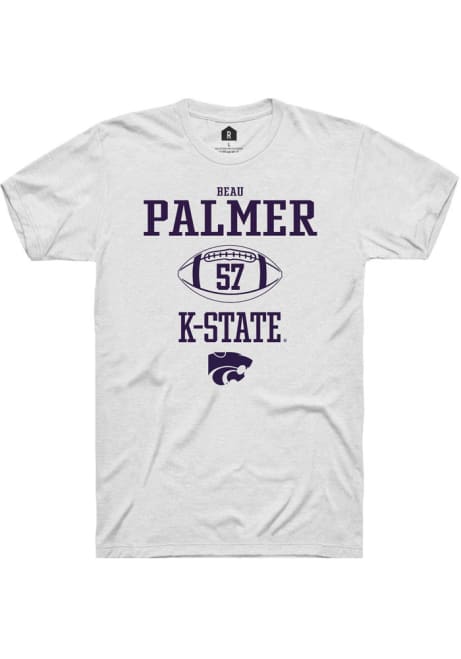 Beau Palmer White K-State Wildcats NIL Sport Icon Short Sleeve T Shirt