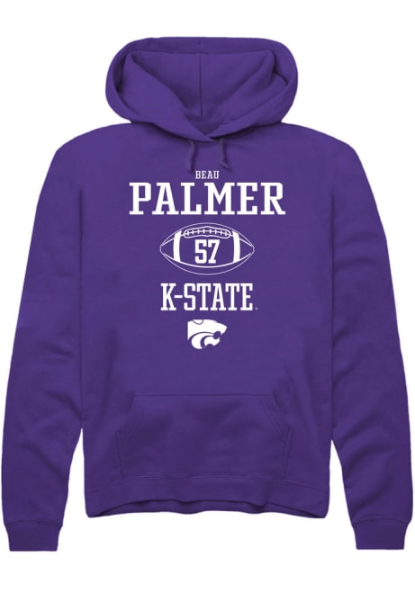 Beau Palmer Rally Mens Purple K-State Wildcats NIL Sport Icon Hooded Sweatshirt