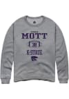 Main image for Brendan Mott Rally Mens Graphite K-State Wildcats NIL Sport Icon Crew Sweatshirt