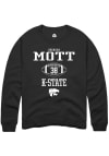 Main image for Brendan Mott Rally Mens Black K-State Wildcats NIL Sport Icon Crew Sweatshirt