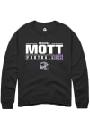 Main image for Brendan Mott Rally Mens Black K-State Wildcats NIL Stacked Box Crew Sweatshirt