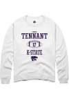 Main image for Chris Tennant Rally Mens White K-State Wildcats NIL Sport Icon Crew Sweatshirt
