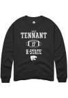 Main image for Chris Tennant Rally Mens Black K-State Wildcats NIL Sport Icon Crew Sweatshirt