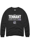 Main image for Chris Tennant Rally Mens Black K-State Wildcats NIL Stacked Box Crew Sweatshirt