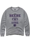 Main image for Cooper Beebe Rally Mens Graphite K-State Wildcats NIL Sport Icon Crew Sweatshirt