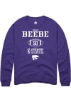 Main image for Cooper Beebe Rally Mens Purple K-State Wildcats NIL Sport Icon Crew Sweatshirt