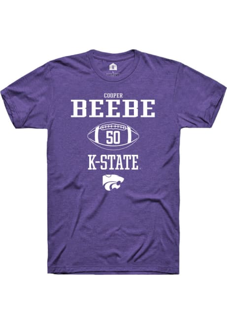 Cooper Beebe Purple K-State Wildcats NIL Sport Icon Short Sleeve T Shirt
