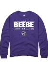 Main image for Cooper Beebe Rally Mens Purple K-State Wildcats NIL Stacked Box Crew Sweatshirt