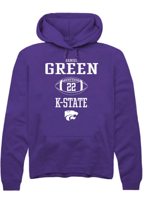 Daniel Green Rally Mens Purple K-State Wildcats NIL Sport Icon Hooded Sweatshirt