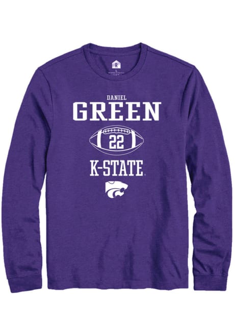 Daniel Green Rally Mens Purple K-State Wildcats NIL Sport Icon Tee