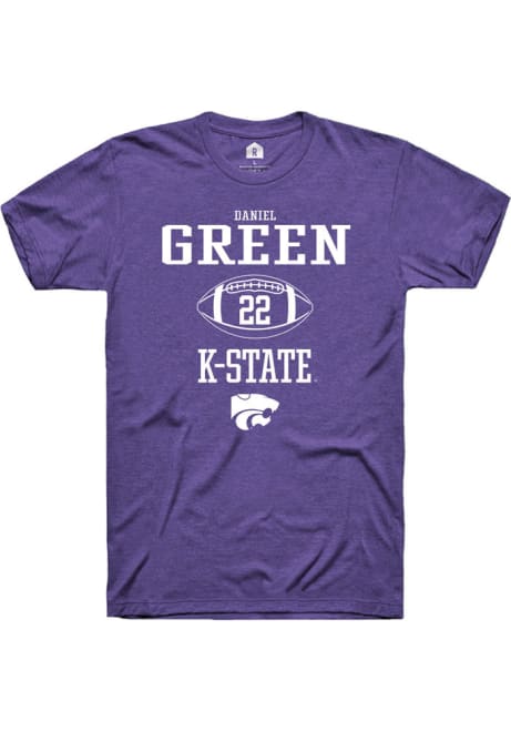 Daniel Green Purple K-State Wildcats NIL Sport Icon Short Sleeve T Shirt