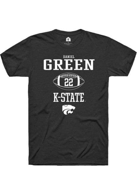 Daniel Green Black K-State Wildcats NIL Sport Icon Short Sleeve T Shirt