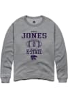 Main image for Darell Jones Rally Mens Graphite K-State Wildcats NIL Sport Icon Crew Sweatshirt