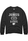 Main image for Darell Jones Rally Mens Black K-State Wildcats NIL Sport Icon Crew Sweatshirt