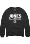 Main image for Darell Jones Rally Mens Black K-State Wildcats NIL Stacked Box Crew Sweatshirt