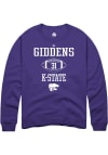 Main image for DJ Giddens Rally Mens Purple K-State Wildcats NIL Sport Icon Crew Sweatshirt