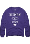 Main image for Donovan Rieman Rally Mens Purple K-State Wildcats NIL Sport Icon Crew Sweatshirt