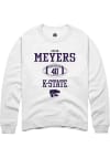 Main image for Gavin Meyers  Rally K-State Wildcats Mens White NIL Sport Icon Long Sleeve Crew Sweatshirt