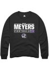 Main image for Gavin Meyers  Rally K-State Wildcats Mens Black NIL Stacked Box Long Sleeve Crew Sweatshirt