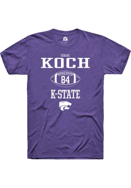 Isaac Koch Purple K-State Wildcats NIL Sport Icon Short Sleeve T Shirt