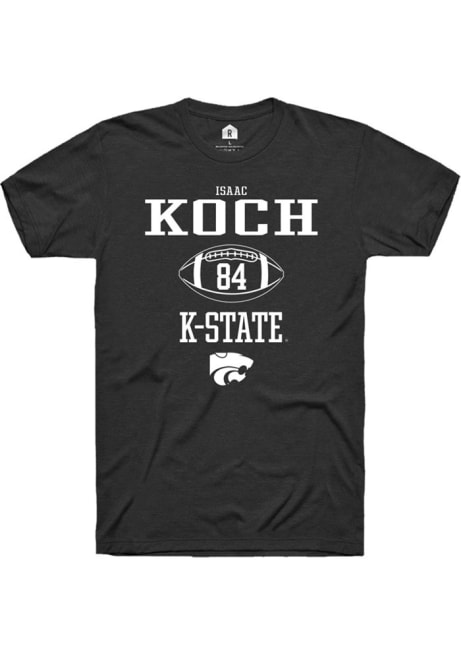 Isaac Koch Black K-State Wildcats NIL Sport Icon Short Sleeve T Shirt
