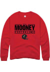 Main image for Nijal Mooney  Rally Cincinnati Bearcats Mens Red NIL Stacked Box Long Sleeve Crew Sweatshirt