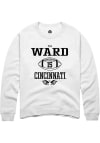 Main image for Taj Ward  Rally Cincinnati Bearcats Mens White NIL Sport Icon Long Sleeve Crew Sweatshirt