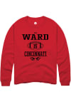 Main image for Taj Ward  Rally Cincinnati Bearcats Mens Red NIL Sport Icon Long Sleeve Crew Sweatshirt