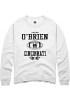 Main image for Triston O'Brien Rally Mens White Cincinnati Bearcats NIL Sport Icon Crew Sweatshirt