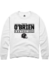 Main image for Triston O'Brien Rally Mens White Cincinnati Bearcats NIL Stacked Box Crew Sweatshirt