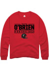 Main image for Triston O'Brien Rally Mens Red Cincinnati Bearcats NIL Stacked Box Crew Sweatshirt