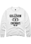 Main image for Tyler Gillison Rally Mens White Cincinnati Bearcats NIL Sport Icon Crew Sweatshirt