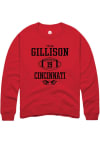 Main image for Tyler Gillison Rally Mens Red Cincinnati Bearcats NIL Sport Icon Crew Sweatshirt