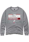 Main image for Tyler Gillison Rally Mens Graphite Cincinnati Bearcats NIL Stacked Box Crew Sweatshirt