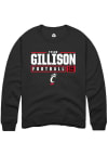 Main image for Tyler Gillison Rally Mens Black Cincinnati Bearcats NIL Stacked Box Crew Sweatshirt