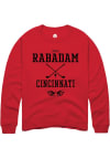 Main image for Julia Rabadam  Rally Cincinnati Bearcats Mens Red NIL Sport Icon Long Sleeve Crew Sweatshirt