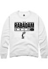 Main image for Julia Rabadam  Rally Cincinnati Bearcats Mens White NIL Stacked Box Long Sleeve Crew Sweatshirt