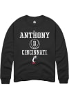 Main image for CJ Anthony  Rally Cincinnati Bearcats Mens Black NIL Sport Icon Long Sleeve Crew Sweatshirt