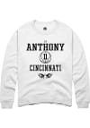 Main image for CJ Anthony  Rally Cincinnati Bearcats Mens White NIL Sport Icon Long Sleeve Crew Sweatshirt