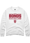 Main image for Bryson Bonds Rally Mens White Indiana Hoosiers NIL Stacked Box Crew Sweatshirt