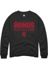 Main image for Bryson Bonds Rally Mens Black Indiana Hoosiers NIL Stacked Box Crew Sweatshirt