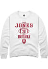 Main image for Cooper Jones Rally Mens White Indiana Hoosiers NIL Sport Icon Crew Sweatshirt