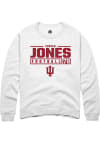 Main image for Cooper Jones Rally Mens White Indiana Hoosiers NIL Stacked Box Crew Sweatshirt