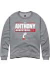 Main image for CJ Anthony Rally Mens Graphite Cincinnati Bearcats NIL Stacked Box Crew Sweatshirt