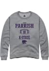 Main image for Jacob Parrish Rally Mens Graphite K-State Wildcats NIL Sport Icon Crew Sweatshirt